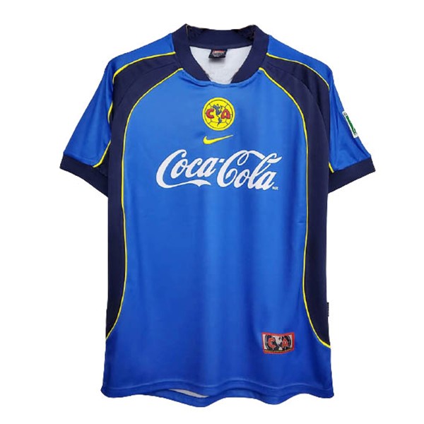 Tailandia Camiseta América 2nd Retro 2001 2002 Azul